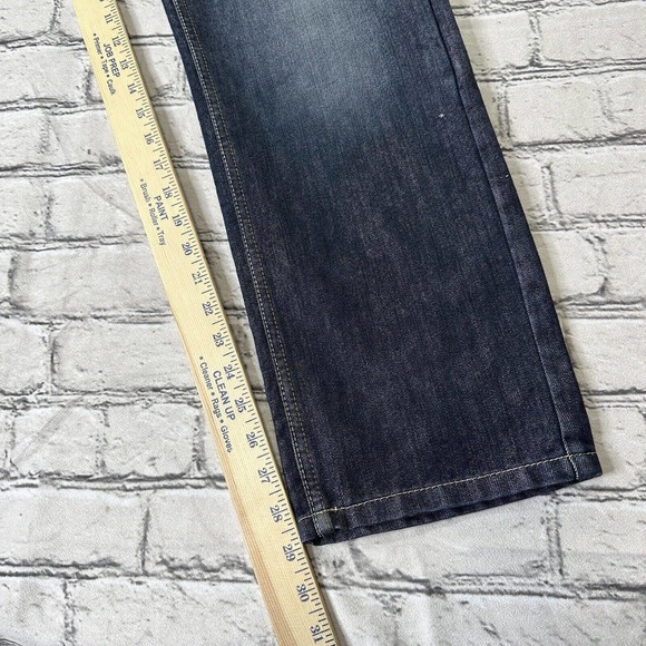 PD & C Denim Slim Straight Jeans Lof of 2 Mens 32x29 Blue 5-Pocket Dark Wash - Picture 5 of 14